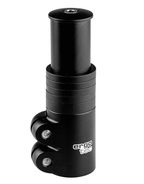 Humpert A-Head Adapter Ergotec Alu, sz, für 1 1/8"