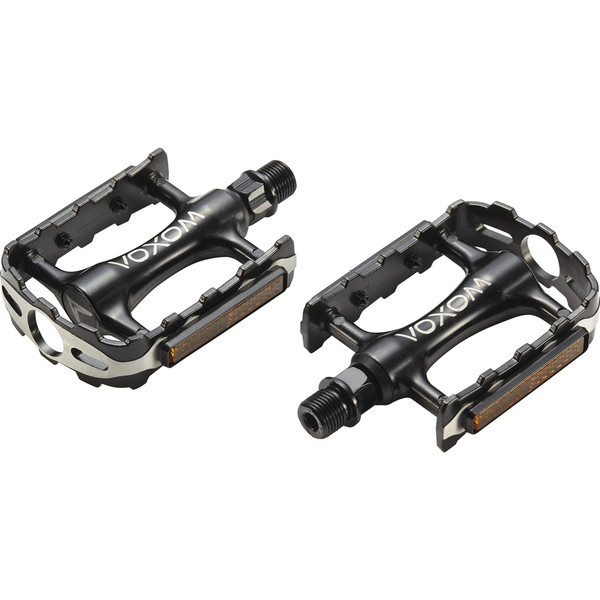 Voxom Touring Pedale Pe21,schwarz, Aluminium-Körper,,Boron-Achse, Gleitlager