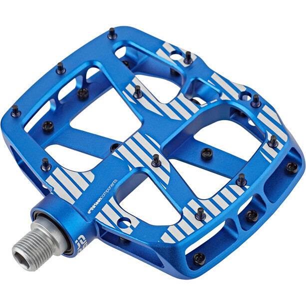 e*Thirteen Plus Flat Pedal, 22 Pins, blue