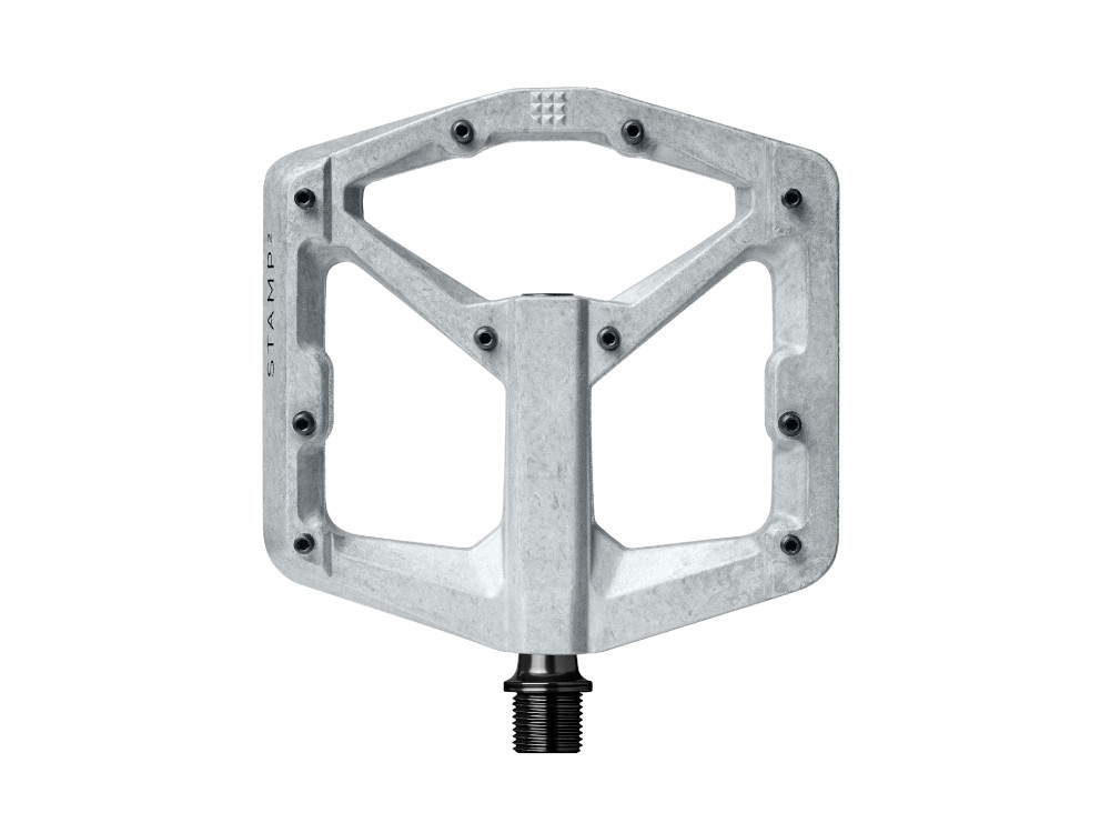 Crankbrothers Stamp 2 Large Plattform-Pedal, raw silver