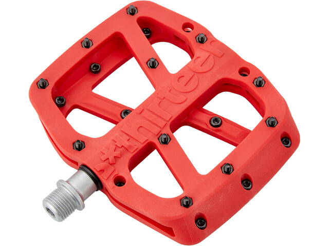 e*Thirteen Base Flat Pedal, 22 Pins, red